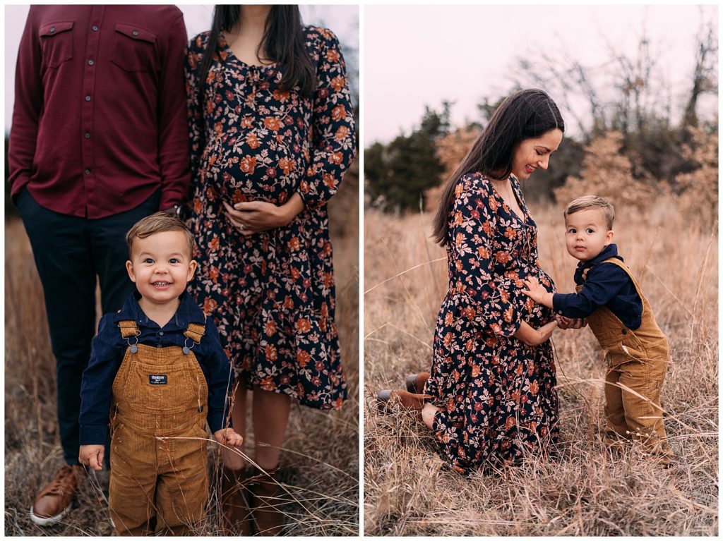 Family of 3 maternity session