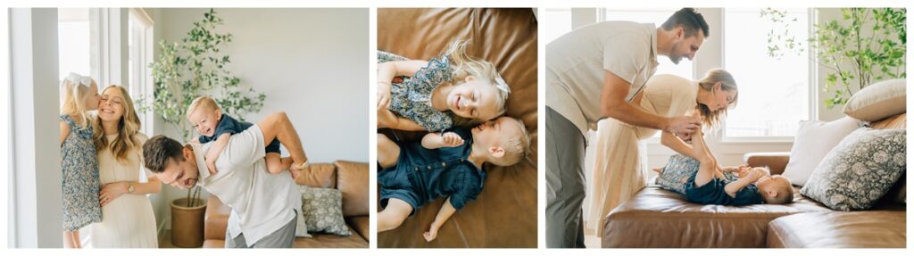 In-Home Family Photography Session with two children