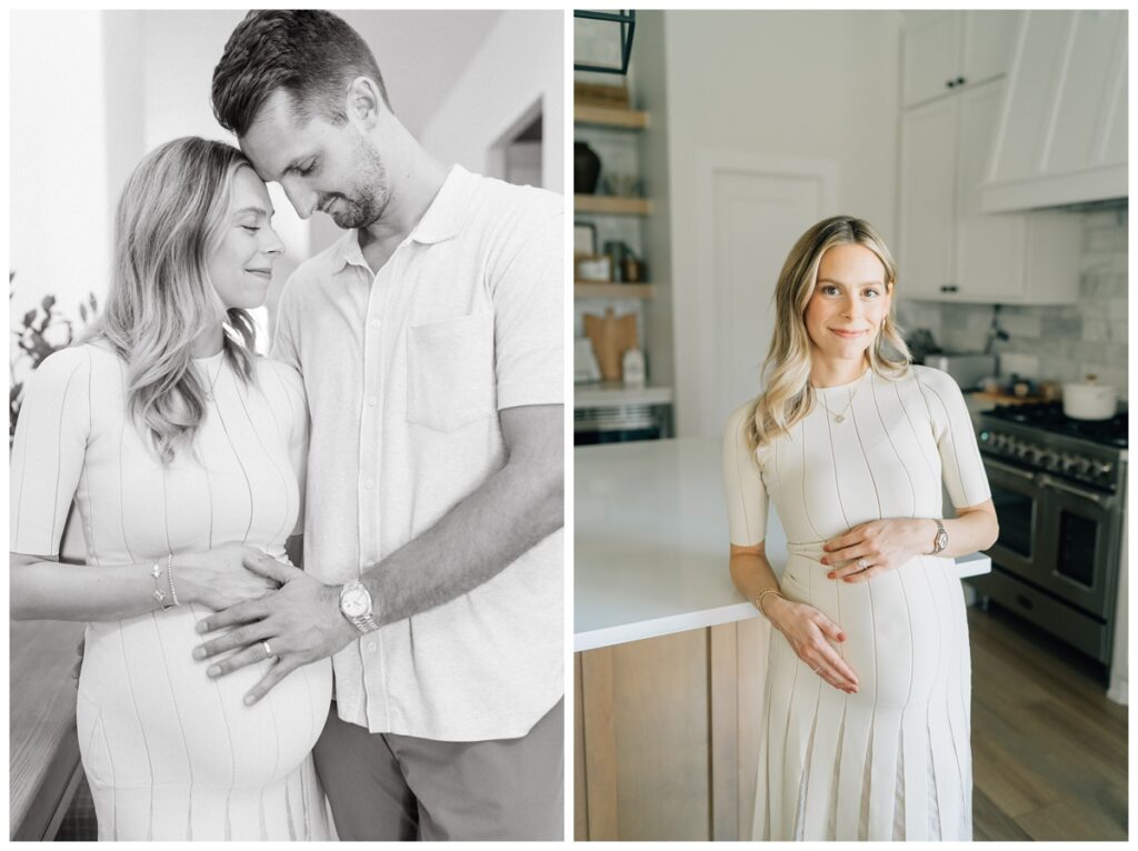 maternity picture from an in-home photography session