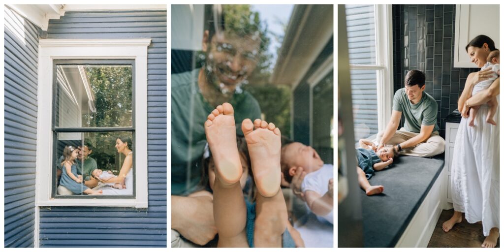 historic in-home newborn session in the Mesta Park