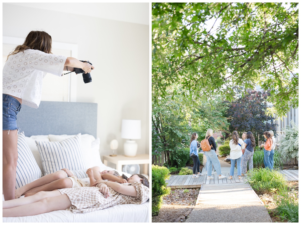 Behind the scenes of photo session at Guiding Light Photography Workshop 