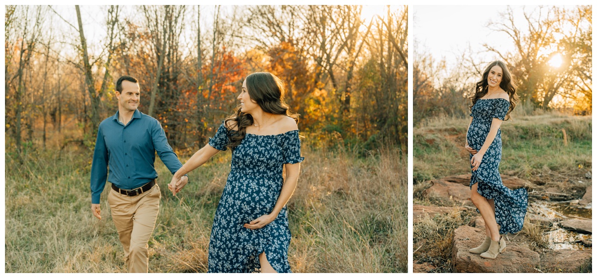 best time to take maternity pictures in the evening for outdoor session