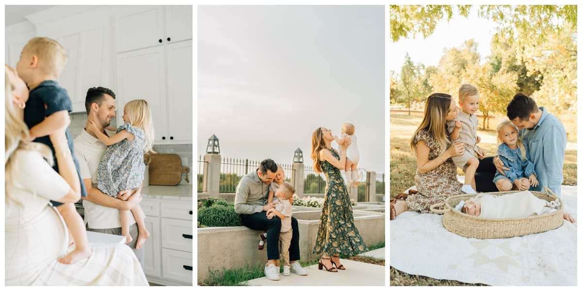 family in different seasons of life (in maternity, newborn, family sessions) capatured by Oklahoma family photographer Haley Kinzie 