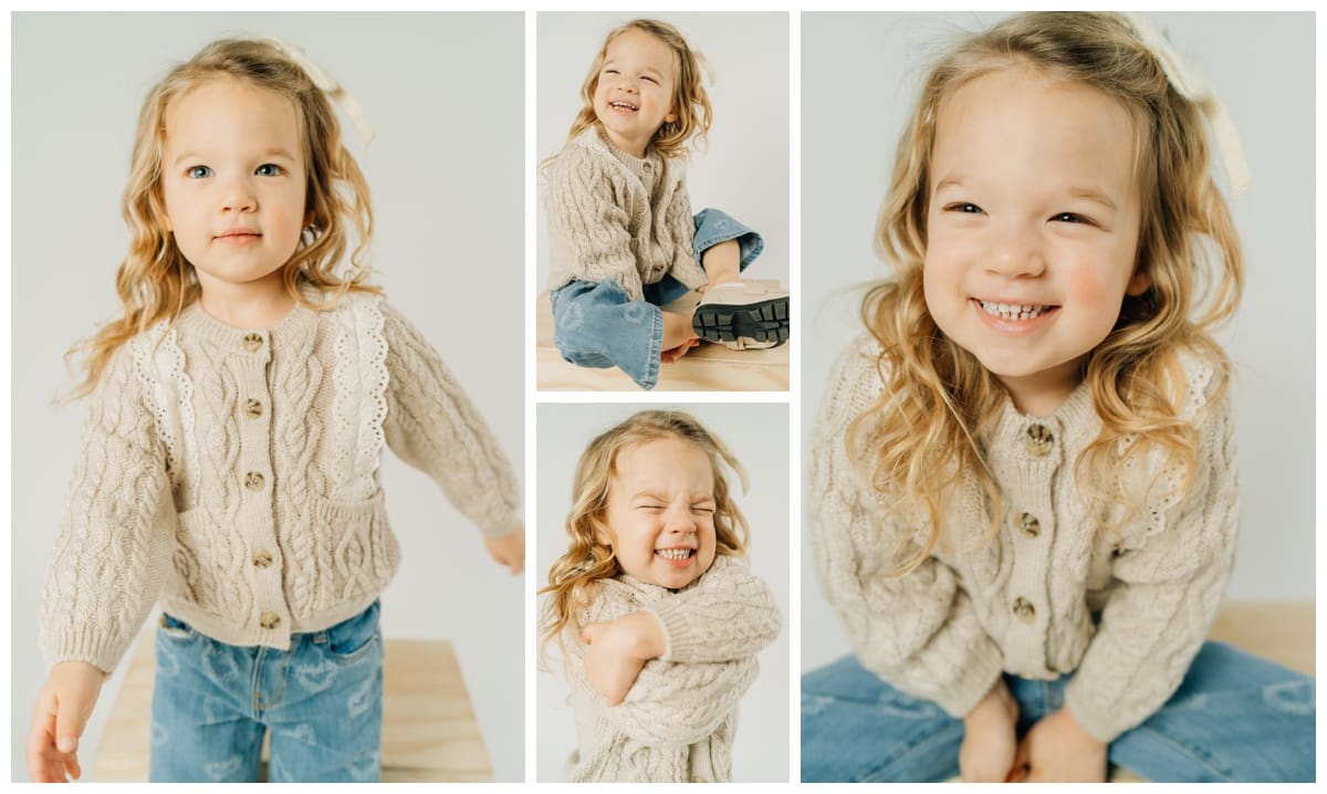 winter family photo outfit ideas for studio session 